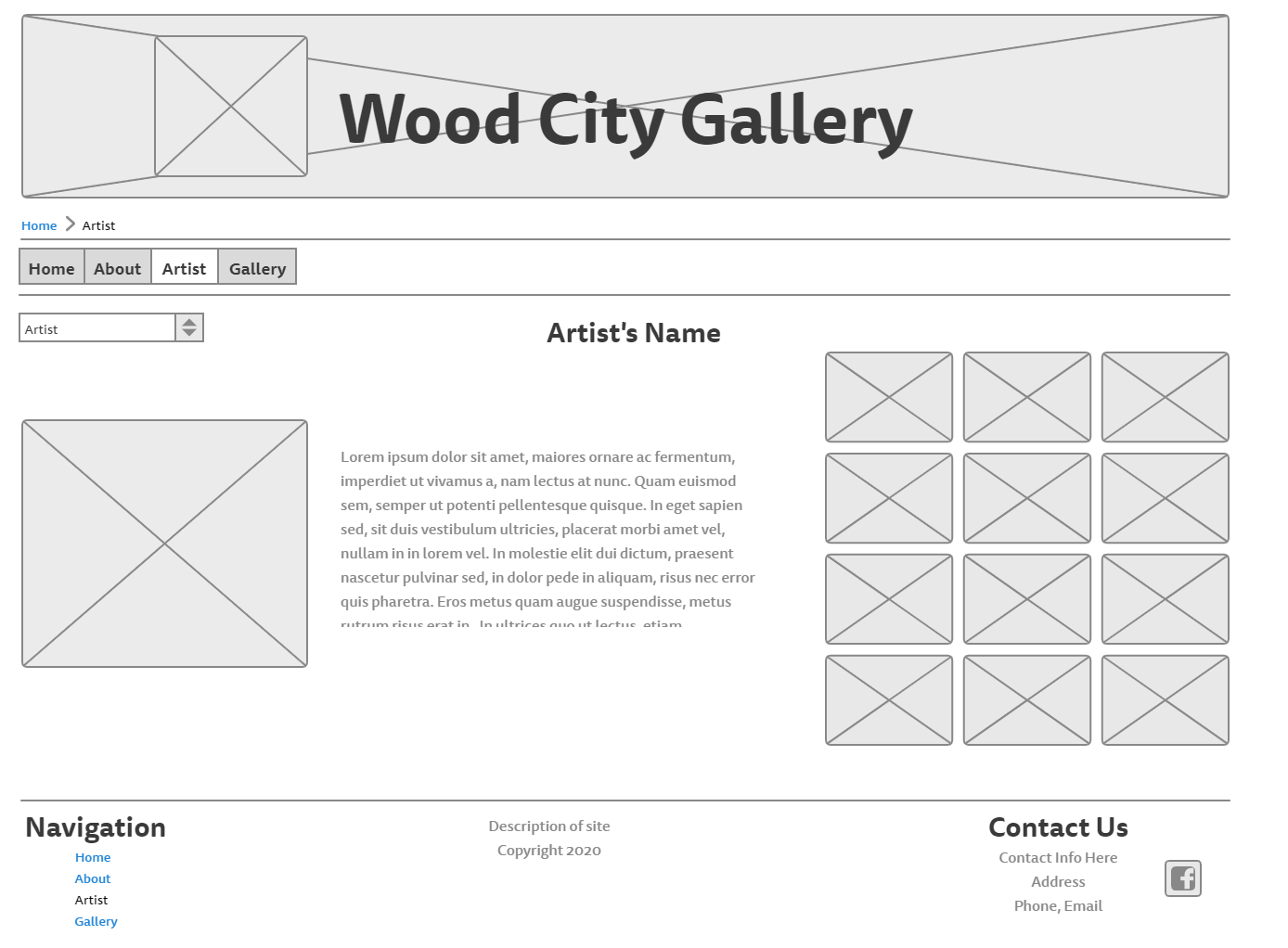 Wood City Gallery Artist Page